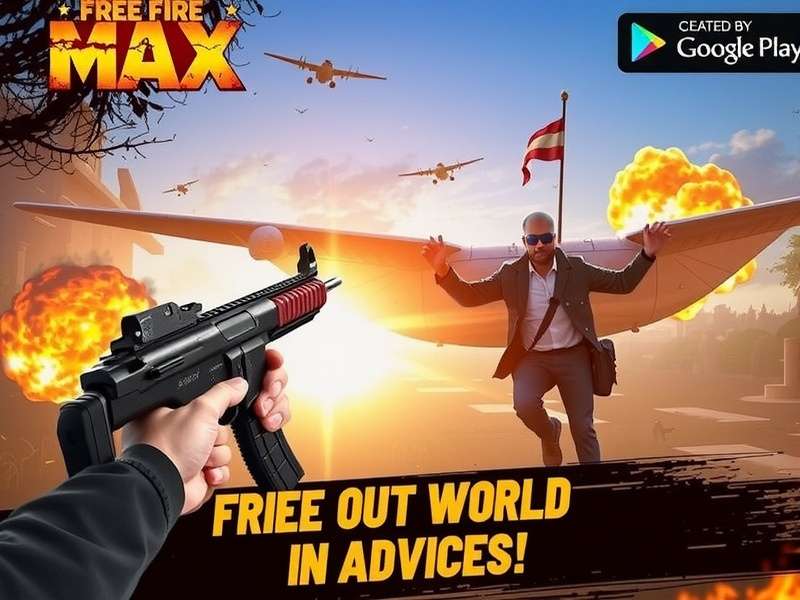 Free Fire MAX Advance Server Lobby showing new features and UI