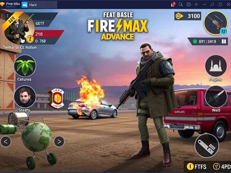 Free Fire MAX Advance Server Interface 2024 showing new features