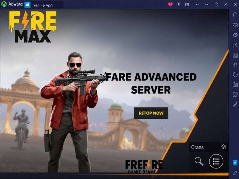Free Fire MAX Advance Server Interface showing new features