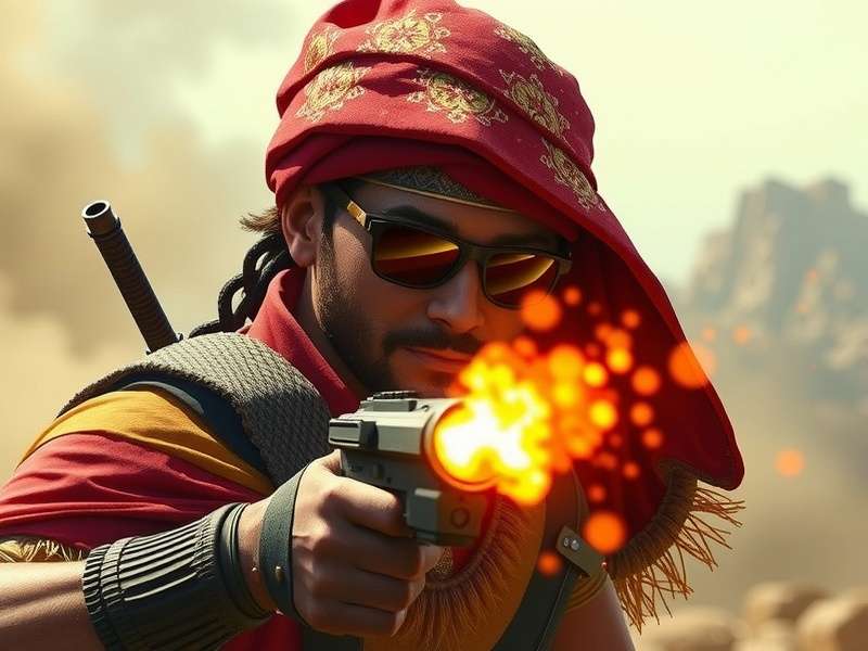 Free Fire MAX player demonstrating perfect headshot technique