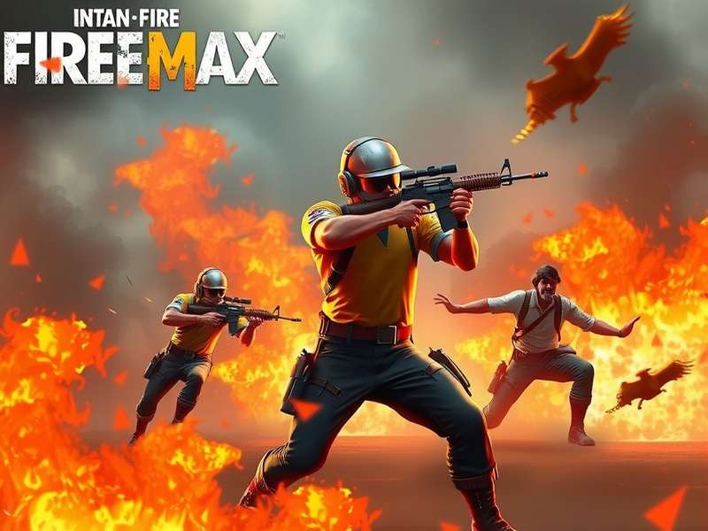 Free Fire MAX Download Guide Visual showing mobile and PC download steps