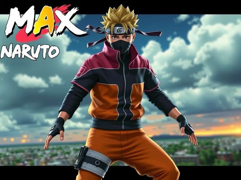Free Fire MAX x Naruto collaboration banner showing Naruto Uzumaki character skin