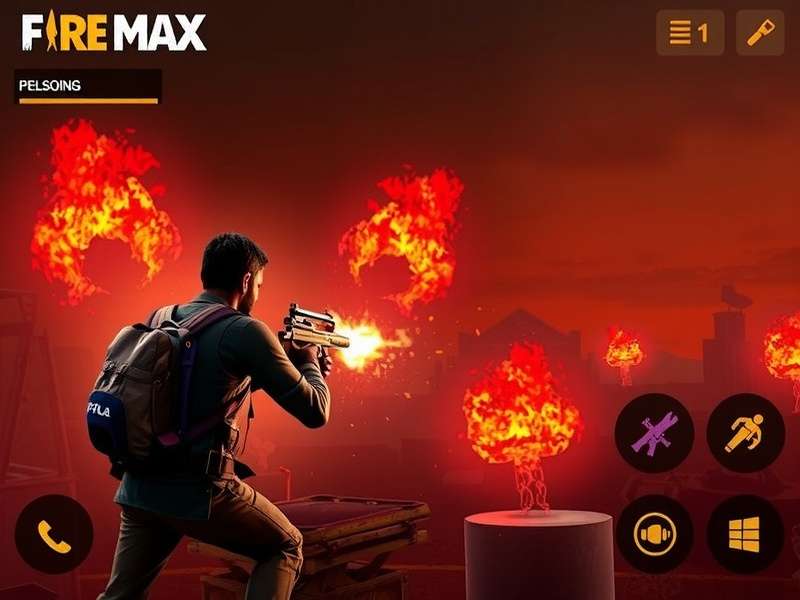 Free Fire MAX Gameplay on Windows 10 PC Screen