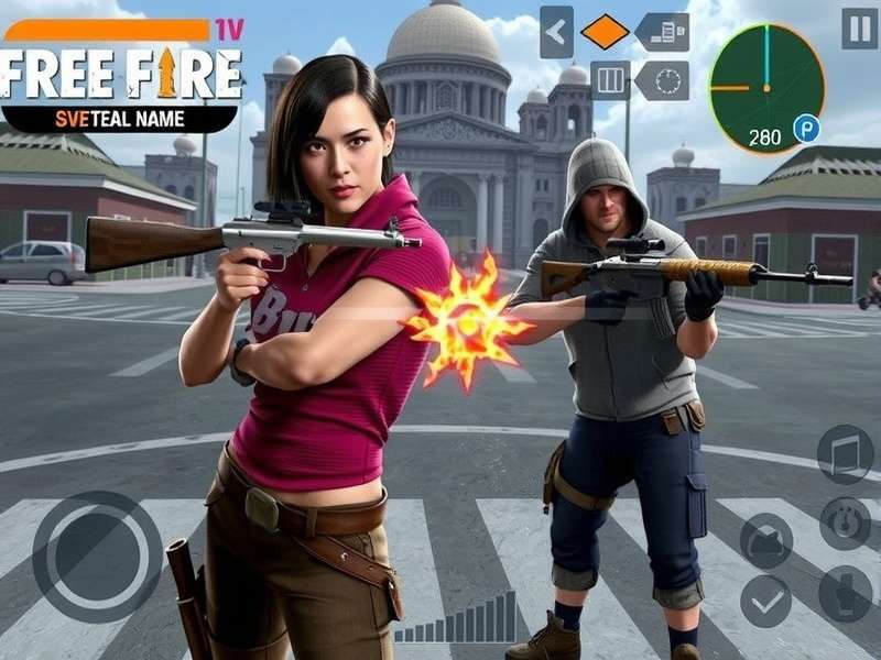 Free Fire MAX 2025 gameplay screenshot showing ultra HD graphics
