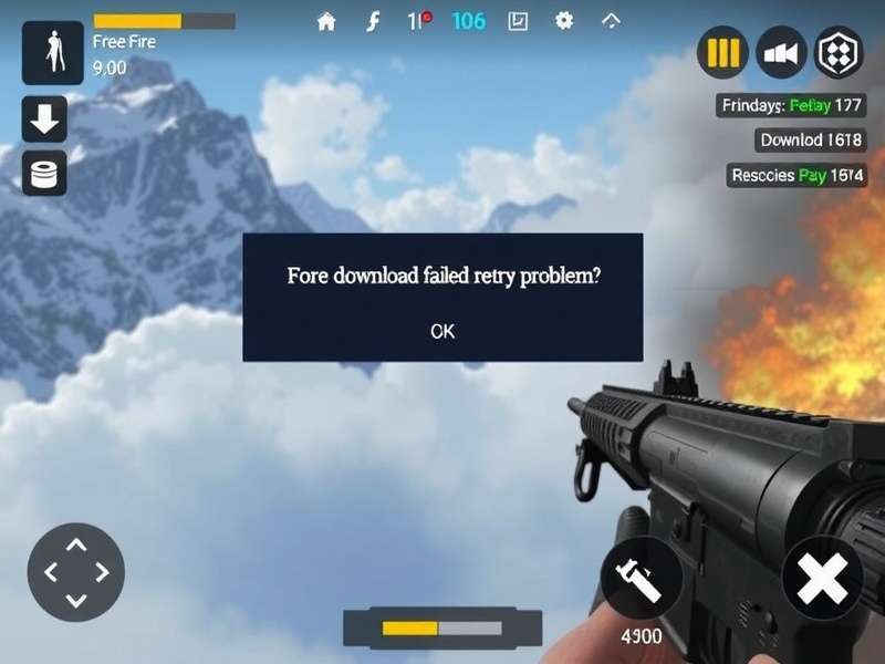 Free Fire MAX Download Error on Smartphone Screen