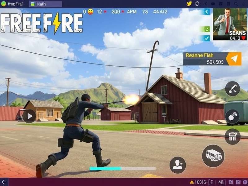 Free Fire MAX Gameplay Screenshot showcasing characters and combat