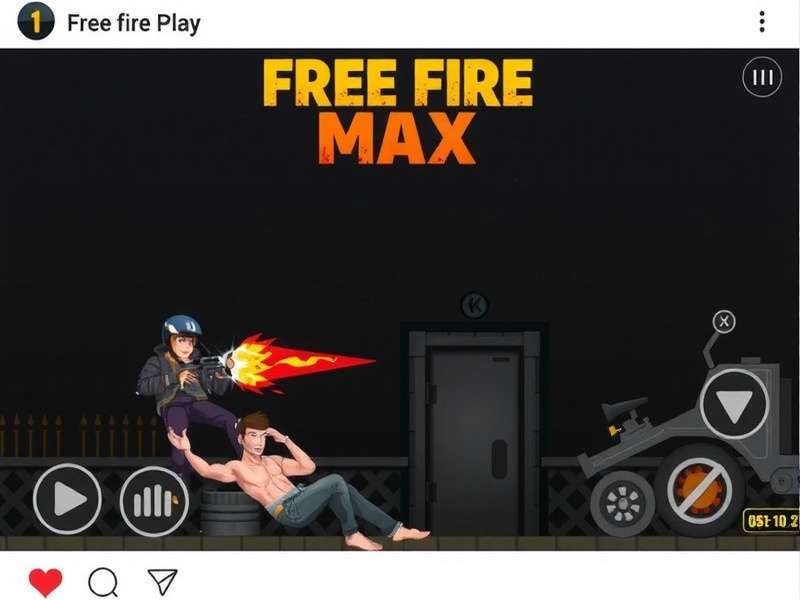 Free Fire MAX gameplay intense action scene