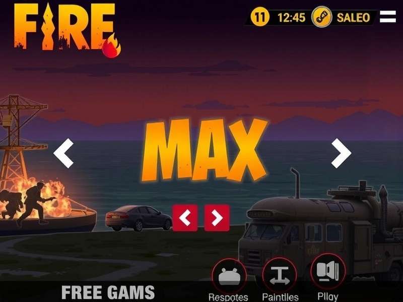 Free Fire MAX intense online gameplay on mobile device