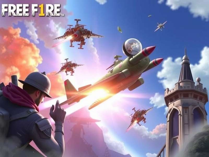 Garena Free Fire MAX battle royale gameplay featuring characters and weapons