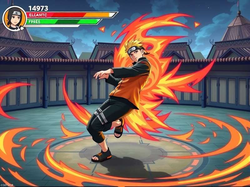 Free Fire Max X Naruto Ios Store collaboration banner featuring Naruto and Free Fire MAX characters