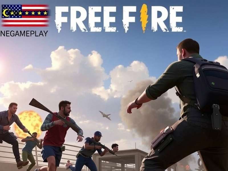 Free Fire Gameplay – intense battle royale action on Bermuda map featuring Free Fire MAX graphics